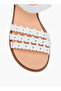 Girls Floral Strap Hook & Loop Sandals - 3