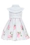 Girl's Satin Bag Piece Floral Dress 36343 - 3