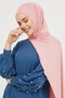 Liny Combed Cotton Shawl - Salmon - 2