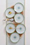 Dubai 6-Seater 19cm Special Design Modern Porcelain Cake & Dessert Plate Set