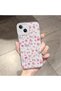 iPhone 13 Compatible Camera Protected Anti-Shock Aesthetic Print Patterned Transparent Silicone Case - 2