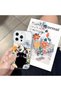 iPhone 13 Compatible Camera Protected Anti-Shock Aesthetic Print Patterned Transparent Silicone Case - 4