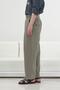 Double K Belt Detailed Pleated Khaki Modal Modal Olon - 3