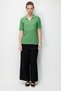 Women's Polo Collar Lace-Like Knit Fine Knit Blouse Yosun - 5