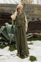 Velvet Skirt Suit Khaki - 4