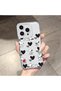 iPhone 15 Pro Compatible Camera Protected Anti-Shock Aesthetic Print Patterned Transparent Silicone Case - 2