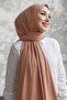 Liny Combed Cotton Shawl - Milk Coffee - 4