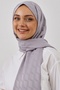 Water Pattern Silky Jacquard Shawl - Gray - 3