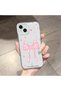 iPhone 14 Plus Compatible Camera Protected Anti-Shock Aesthetic Print Patterned Transparent Silicone Case - 2