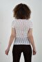 White O-Neck Lace Blouse - 4
