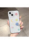 iPhone 14 Compatible Camera Protected Anti-Shock Aesthetic Print Patterned Transparent Silicone Case - 2