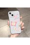 iPhone 13 Compatible Camera Protected Anti-Shock Aesthetic Print Patterned Transparent Silicone Case - 2
