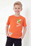 X Yazılı Printed Round Neck Short Sleeve Boys' T-Shirt - 4