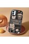 Samsung Galaxy A03 Compatible Camera Protected Black Soft Silicone Phone Case Cute Bear Patterned - 2