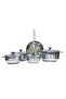 Stainless Steel Cookware Set, 9 pcs