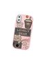 Pink Soft Silicone Phone Case Compatible with iPhone X Camera Protection Cute Bear Patterned - 3