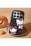 Mi 15t Pro Compatible Camera Protected Black Soft Silicone Phone Case Hello Kitty Patterned - 2