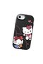 iPhone Se 2020 Compatible Camera Protected Black Soft Silicone Phone Case Hello Kitty Patterned - 3