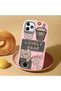 iPhone 11 Pro Compatible Camera Protected Pink Soft Silicone Phone Case Cute Bear Patterned - 2