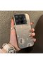 Mi 15t Pro Compatible Gold Tone Star Patterned Acrylic Material Phone Case