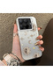 Mi 15t Pro Compatible Gold Tone Star Patterned Acrylic Material Phone Case