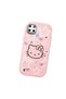 Realme C21Y Compatible Hello Kitty Patterned Camera Protected Pink Soft Silicone Phone Case - 3