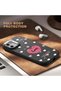 Samsung Galaxy A07 Compatible Camera Protected Black Soft Silicone Phone Case Heart Patterned - 4