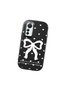 Mi 12 Lite Compatible Camera Protected Black Soft Silicone Phone Case Bowknot Patterned - 3