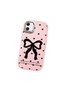 Samsung Galaxy A05 Compatible Camera Protected Pink Soft Silicone Phone Case Bowknot Patterned - 3