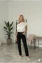 Women's White One-Shoulder Asymmetrical Cut Satin Blouse Hzl26W-Fry121171 - 2