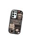 Samsung Galaxy S22 Ultra Compatible Camera Protected Black Soft Silicone Phone Case Cute Bear - 3