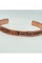 Dual Prayer Copper Bracelet with Verse Written Handmade Copper Bracelet Men Women Healing Bracelet - 3