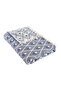 Piramit Patterned Navy Blue Muslin Single Duvet 180X220 cm - 100% Cotton Soft Bedspread - 3