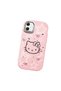 Samsung Galaxy A05 Compatible Hello Kitty Patterned Camera Protected Pink Soft Silicone Phone Case - 3