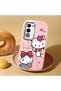 Oppo A5 Compatible Camera Protected Pink Soft Silicone Phone Case Hello Kitty Patterned - 2