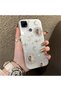 Realme C15/C25/C25S Compatible Gold Tone Star Patterned Acrylic Material Phone Case