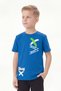 X Yazılı Printed Round Neck Short Sleeve Boys' T-Shirt - 4