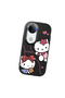 حافظة هاتف من السيليكون الناعم باللون الأسود متوافقة مع كاميرا Vivo V50 Hello Kitty منقوش - 3