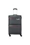 Charm 4 Wheel Soft Trolley, 68 cm, Grey