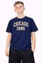 Surfing Printed Cotton Pack of 3 Unisex Red-Navy Blue-White Children's T-Shirts - 2