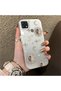 Oppo A15/A15S Compatible Gold Tone Star Patterned Acrylic Material Phone Case