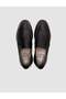 Genuine Leather Textured Black Belt Pack Men's Casual Loafers Shoes - 4