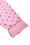 Girl's Pink Color Heart Patterned Stretchy Cotton Pack Tights - 5