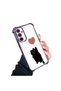 Samsung Galaxy A54 Compatible Transparent Four Corner Silicone Coated Glossy Edge Case - 2