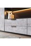 Stickyart Peel and Stick Countertops Concrete Contact Paper -24inx160in -Light Grey - 3