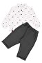 Baby Boy Patterned Ecru Muslin Shirt and Green Trousers 2-Piece Set