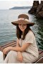 Women's Straw Hat with Ribbon Detail