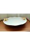 Metal Legged Daisy Semazen Porcelain Cake Serving Bowl Kura Piped K - 2