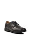 Black Lace-Up Men's Casual Shoes - 3