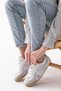 Women's daily white Sneakers lace-up comfortable sports shoes - 4